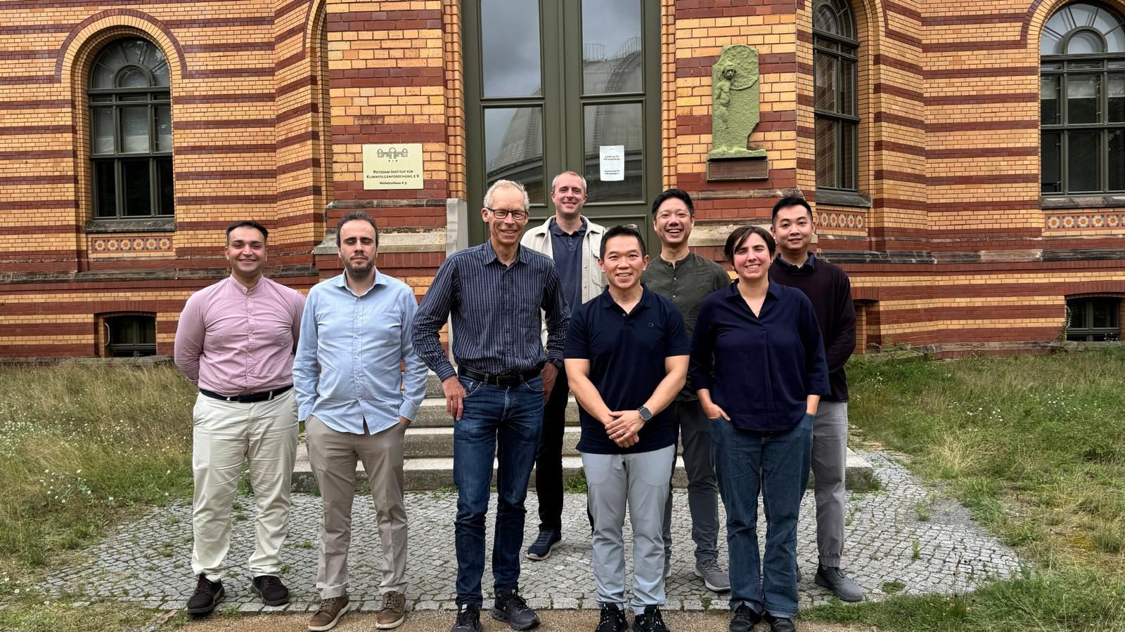 With colleagues at the Potsdam Institute for Climate Impact Research